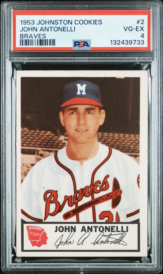 1953 Johnston Cookies Milwaukee Braves Complete PSA Graded Set