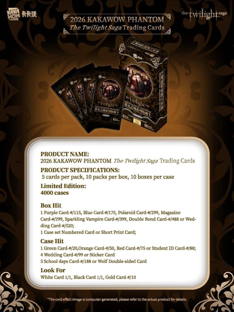 2026 Kakawow Phantom Twilight Saga Trading Cards