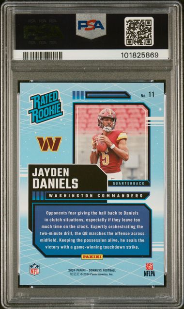 2024 Donruss Jayden Dnaiels Rated Rookies Retro PSA 10 SC2