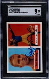 1998 Topps Stars Paul Hornung Rookie Reprint Autographed