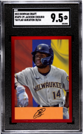 2023 BOWMAN DRAFT JACKSON CHOURIO '54 FLAG /54 SGC 9.5 SC4