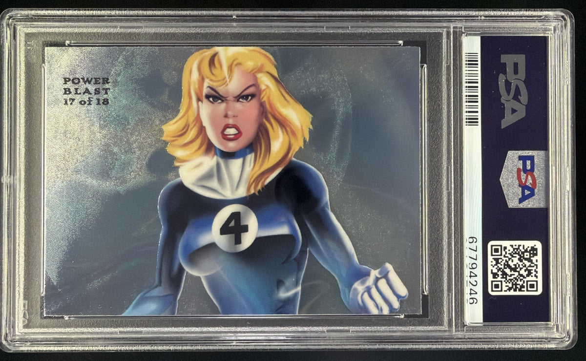 1994 Fleer Flair Marvel Annual Invisible Woman Universe PowerBlast #17 PSA 9 SC7