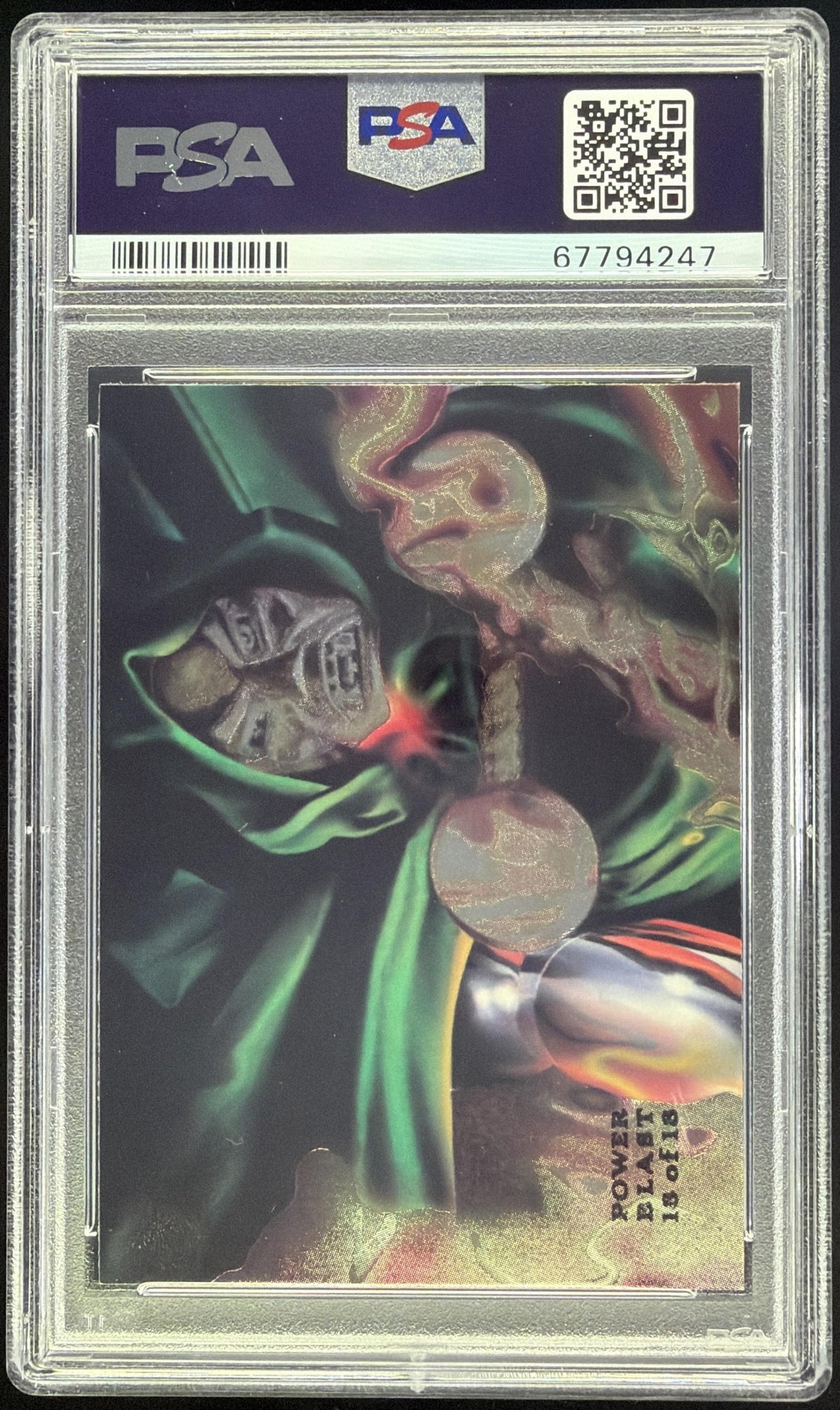 1994 Fleer Flair Marvel Annual Dr. Doom Universe PowerBlast #18 PSA 8 SC7