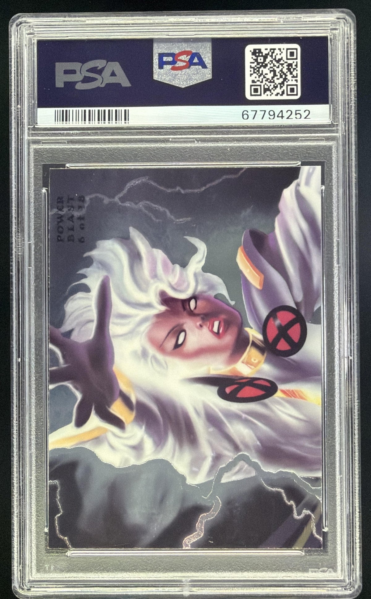 1994 Fleer Flair Marvel Annual Storm Universe PowerBlast #6 PSA 9 SC7