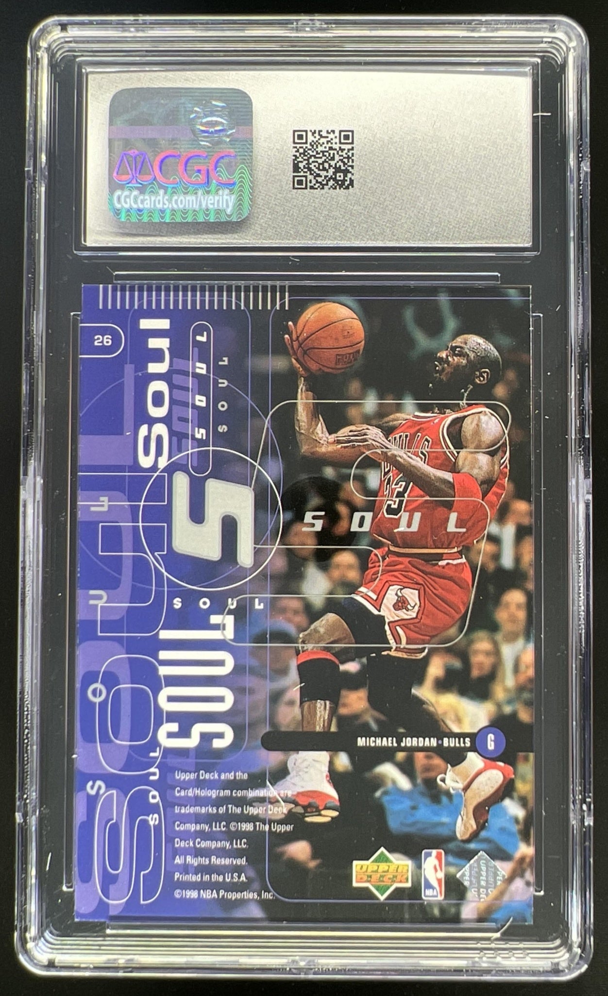 1998-99 Upper Deck Michael Jordan Heart & Soul #26 CGC 9