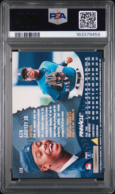 1995 PINNACLE #128 KEN GRIFFEY JR. PSA 9 SC4