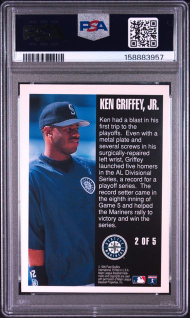 1996 FLEER POST-SEASON GLORY #2 KEN GRIFFEY JR. POST-SEASON GLORY