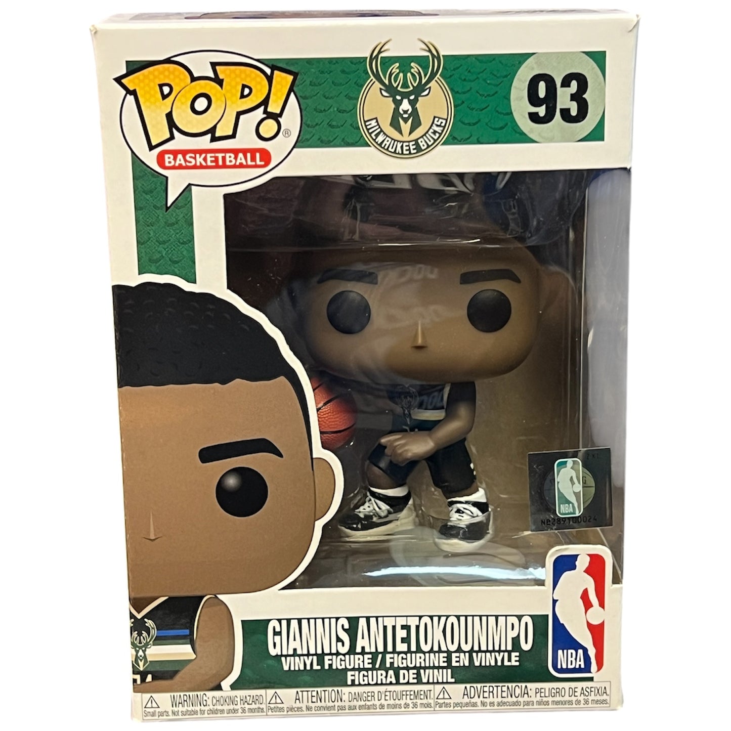 Giannis Antetokounmpo Milwaukee Bucks Funko Pop Figure #93 Black Jersey