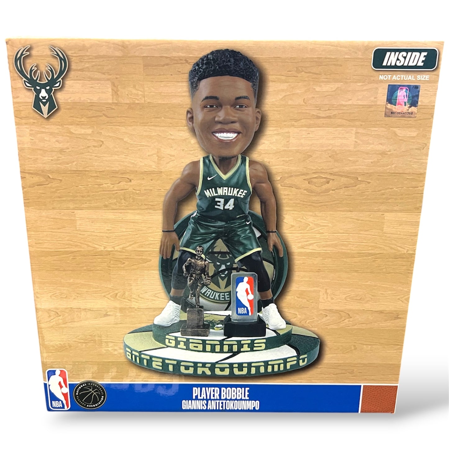 2021 Giannis Antetokounmpo Milwaukee Bucks MVP DPOY Commemorative FOCO Official Bobblehead - NEW IN BOX
