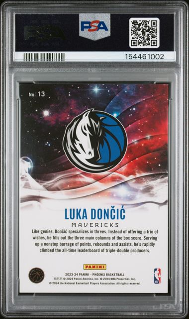 2023 PANINI PHOENIX GENIES #13 LUKA DONCIC PSA 8