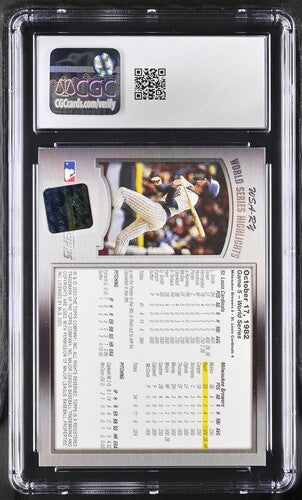2004 World Series Highlights Autographs #WSA-RY Robin Yount CGC 8 AUTO 9 SC3