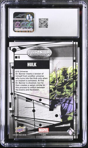 Hulk Marvel 2015 Marvel Vibranium #6 CGC 10 SC7