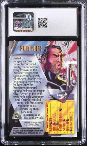 Punisher Marvel 1995 Marvel Metal Inaugural Edition #69 CGC 10 SC7