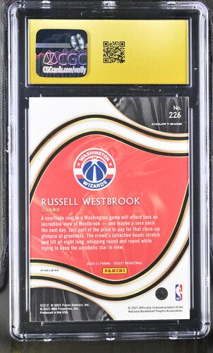2020-21 Panini Select #226 Russell Westbrook Elephant CGC Pristine 10 SC5