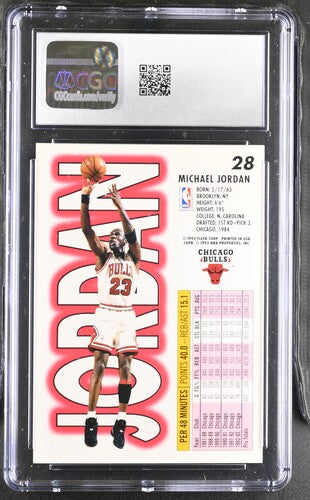 1993-94 FLEER #28 MICHAEL JORDAN CGC 8 SC5