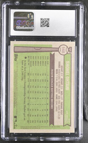 2025 TOPPS HERITAGE #148 SHOHEI OHTANI CGC 10 SC4