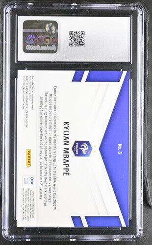 2022-23 Donruss Elite FIFA Field Vision #3 Kylian Mbappe CGC 9