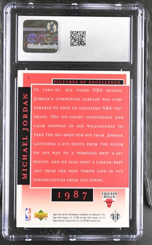 1998 Upper Deck MJ Career Coll. #2 Michael Jordan CGC 9 SC5