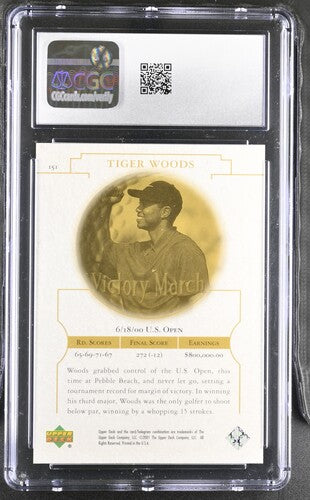 2001 Upper Deck #151 Tiger Woods CGC 10