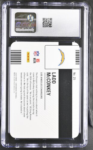 2024 Panini Contenders Permit to Dominate #25 Ladd McConkey CGC 10 SC2