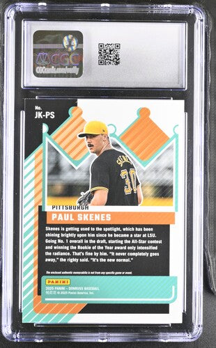2025 Donruss Jersey Kings #Jk-PS Paul Skenes Orange Ice CGC 9 SC4