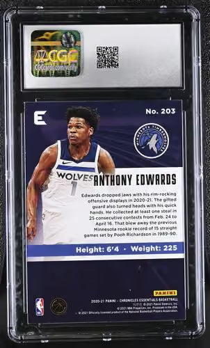 2020-21 Panini Chronicles Anthony Edwards CGC 9