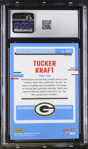 2023 Donruss Optic #243 Tucker Kraft Pink CGC 10 SC3