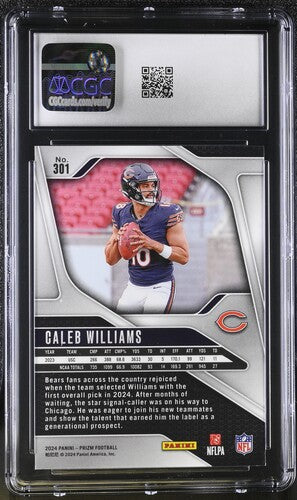 2024 Panini Prizm #301 Caleb Williams CGC 9.5 SC2