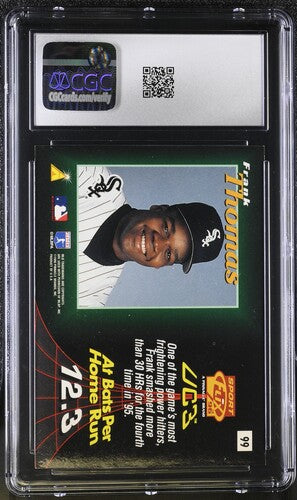 1996 Sportflix #99 Frank Thomas CGC 8.5 SC4