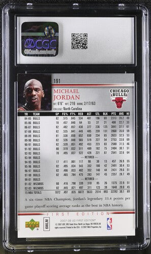 2007-08 Upper Deck First Edition #191 Michael Jordan CGC 8.5 SC5