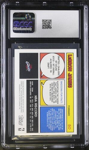 2005-2006 Topps Bazooka Minis #50 LeBron James CGC 9 SC1