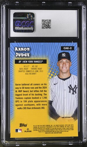 2025 Topps Chrome All-Etch #CAE-2 Aaron Judge CGC 10 SC4
