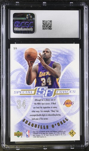 2000-01 SP Authentic Special Forces #SF4 Shaquille O'Neal CGC 10 SC5