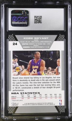 2007-08 Topps Co-Signers #24 Kobe Bryant CGC 10 SC5