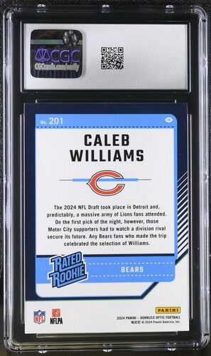 2024 Donruss Optic #201 Caleb Williams CGC SC2