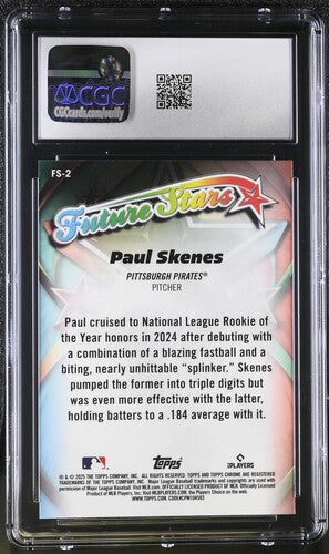 2025 Topps Chrome Future Stars #FS-2 Paul Skenes CGC 10 SC4