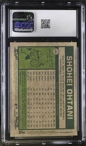 2926 TOPPS HERITAGE #290 SHOEHI OHTANI CGC 9 SC4