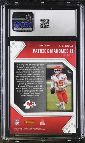 2021 Panini Rookies & Stars Star Studded #SS-11 Patrick Mahomes Red Scope CGC 10 SC2