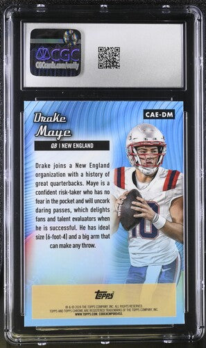 2024 Topps Chrome All-Etch #CAE-DM Drake Maye CGC 10 SC2