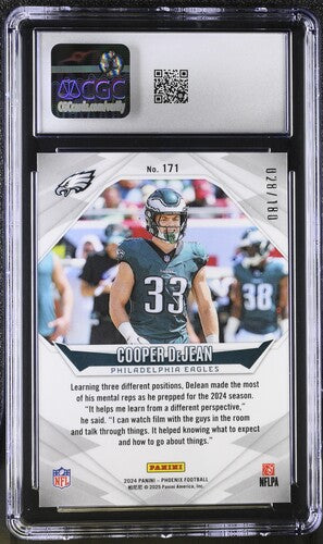 2024 PANINI PHOENIX #171 COOPER DEJEAN STARS CGC 10 SC2