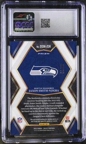 2023 Panini Select Draft Selections Mem. #DSM-JSN Jaxon Smith-Njigba CGC 9 SC2