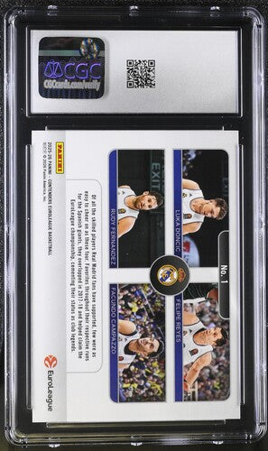 2025-26 Panini Contenders EB Team Quads #1 Doncic/Reyes/Fernandez/Campazzo Play-In Editon CGC 10 SC5