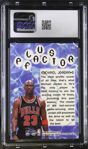 1998-99 Fleer Tradition #142 Michael Jordan CGC 8 SC5