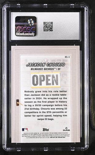 2025 Bowman Hobby Stars #HS-3 Jackson Chourio CGC 9.5