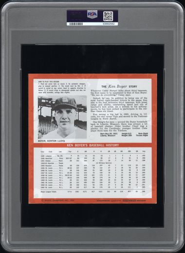1964 AURAVISION RECORDS KEN BOYER PSA 3