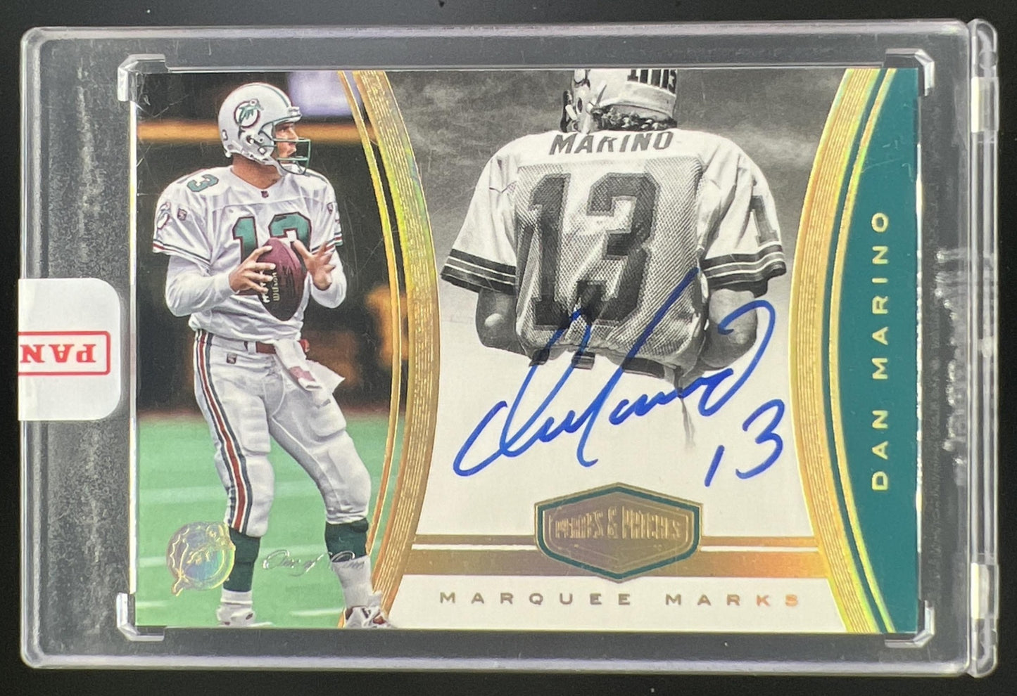 2017 Panini Plates & Patches Dan Marino Marquee Marks Auto 1/1 #MM-DM