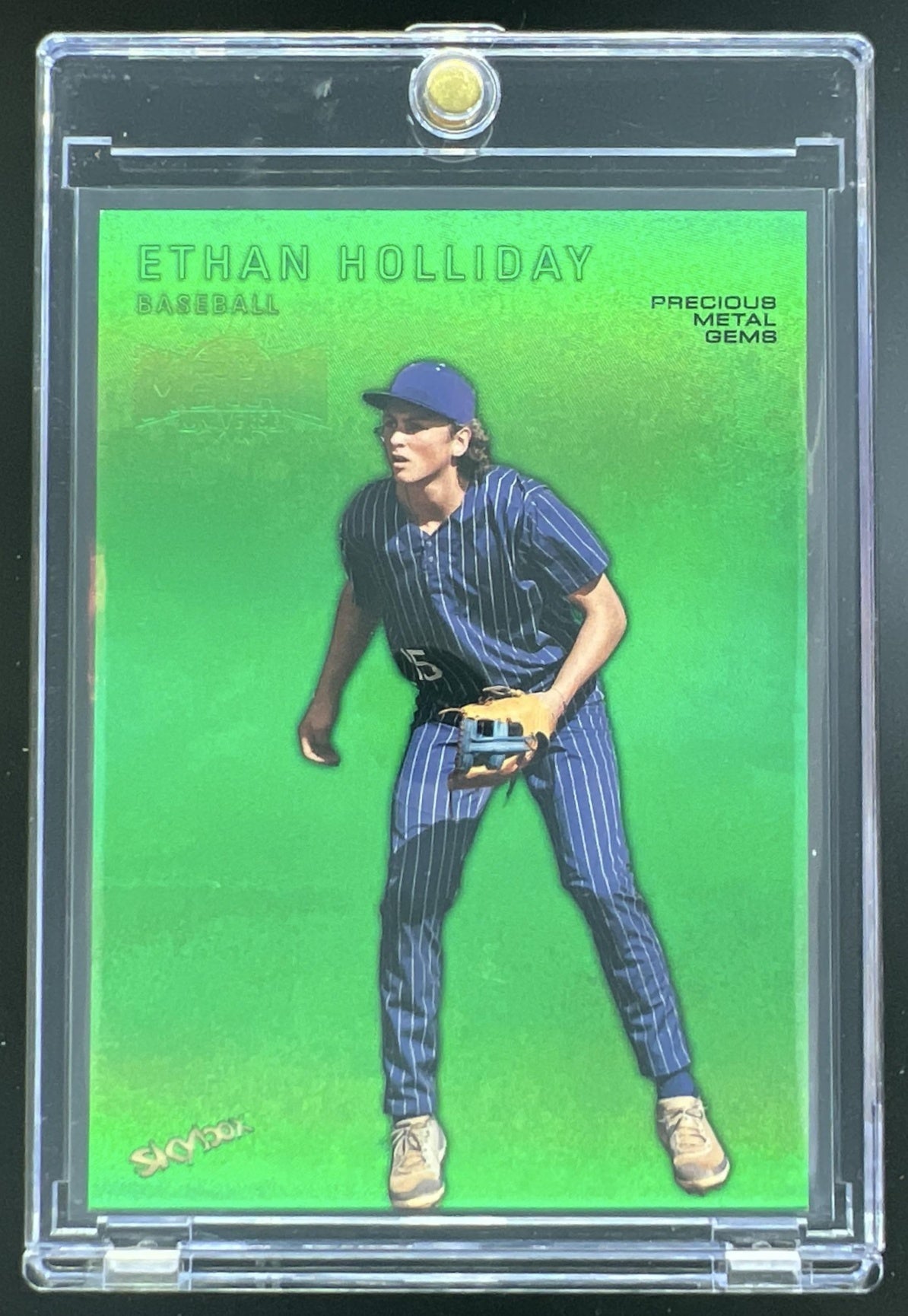 2024 Upper Deck SkyBox Metal Universe Champions Ethan Holliday Green Precious Metal Gems /10 #RMU-26