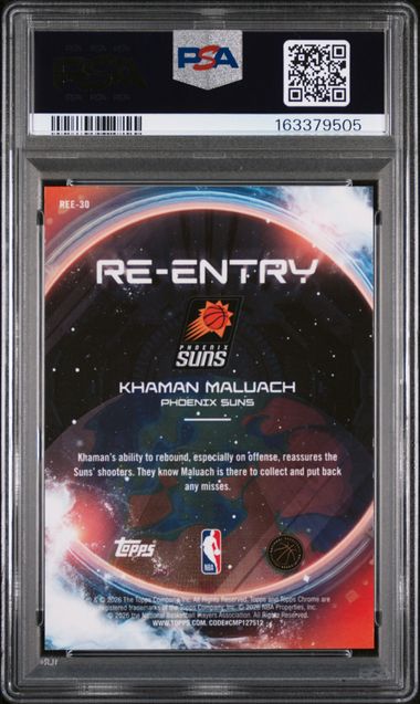 2025 TOPPS COSMIC CHROME RE-ENTRY #30 KHAMAN MALUACH PSA 9