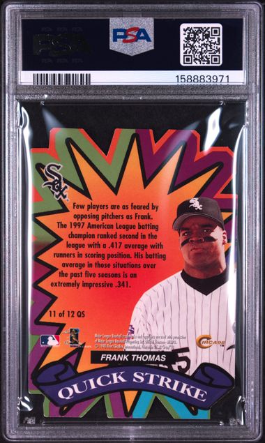1998 CIRCA THUNDER QUICK STRIKE #11 FRANK THOMAS QUICK STRIKE