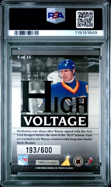 1996 Summit High Voltage Wayne Gretzky Mirage 193/600 #5 PSA 7